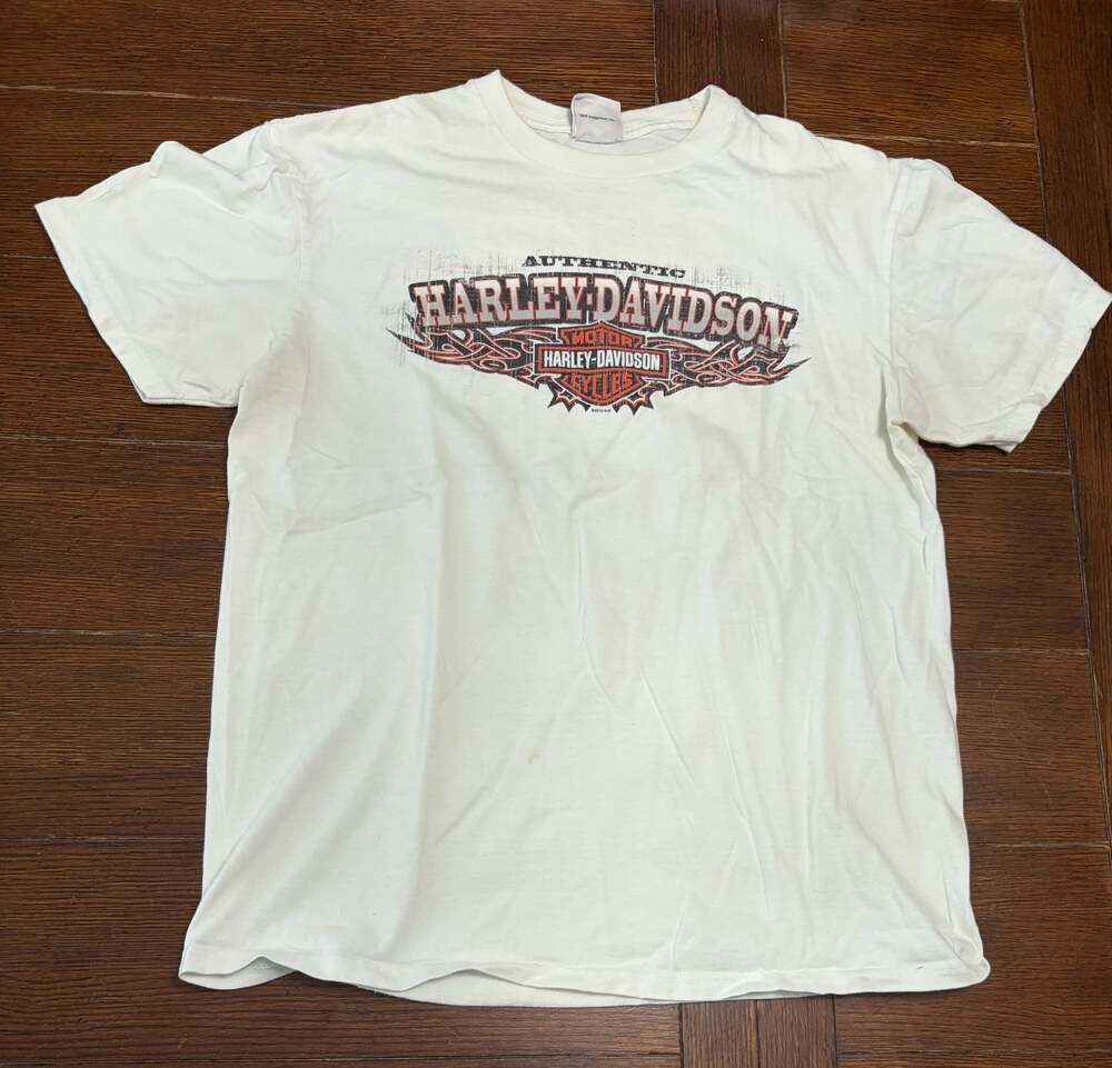 Rawhide Harley-Davidson Olathe Kansas Graphic Men’s Shirt Western Cow Skull
